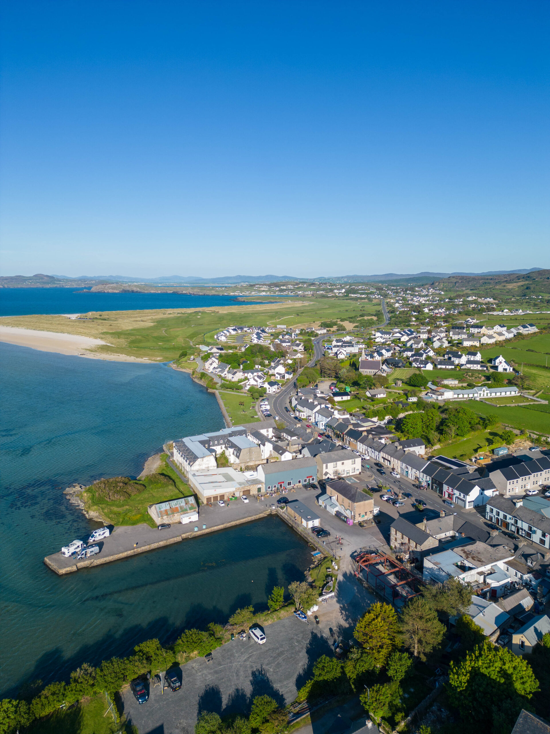 Donegal village from above