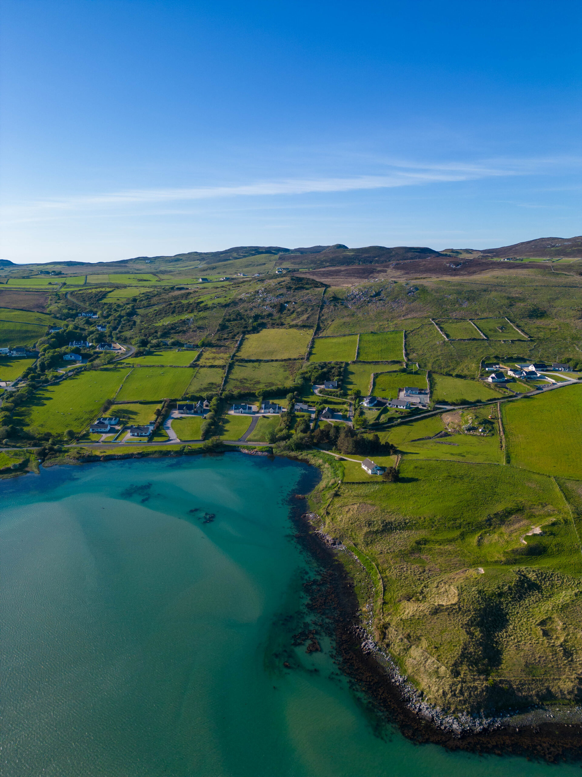 Donegal coastline from above