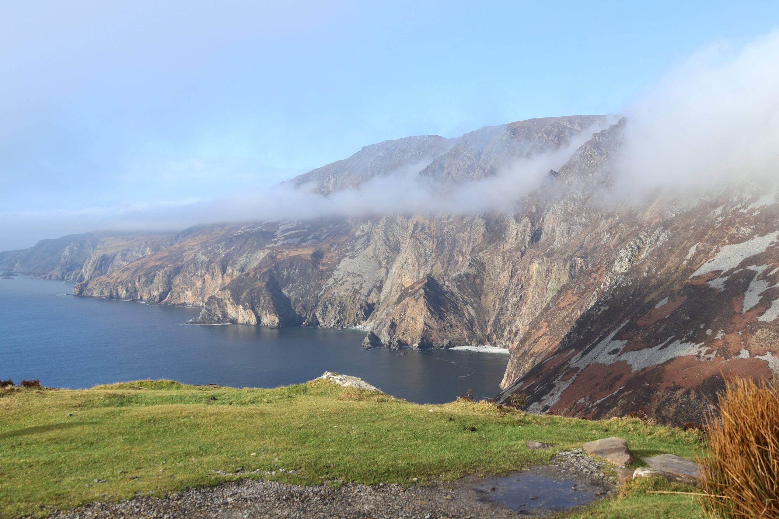 Donegal cliffs and sea